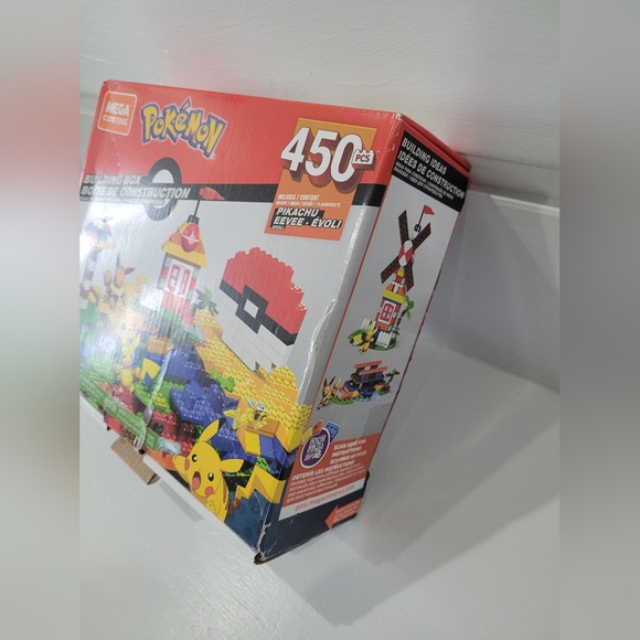 Mega Construx Pokemon Building Box 450 PCS GMD35 (Pikachu Eevee) - Picture 8 of 13